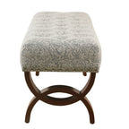 Carolina-Bank mit Knopfheftung und Ziernägeln