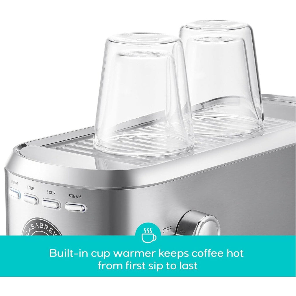 Casabrews 20-Bar-Profi-Espressomaschine mit Milchaufschäumsystem