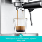 Casabrews 3700E 20-Bar-Profi-Espressomaschine mit Milchaufschäumer - Nicht verfügbar