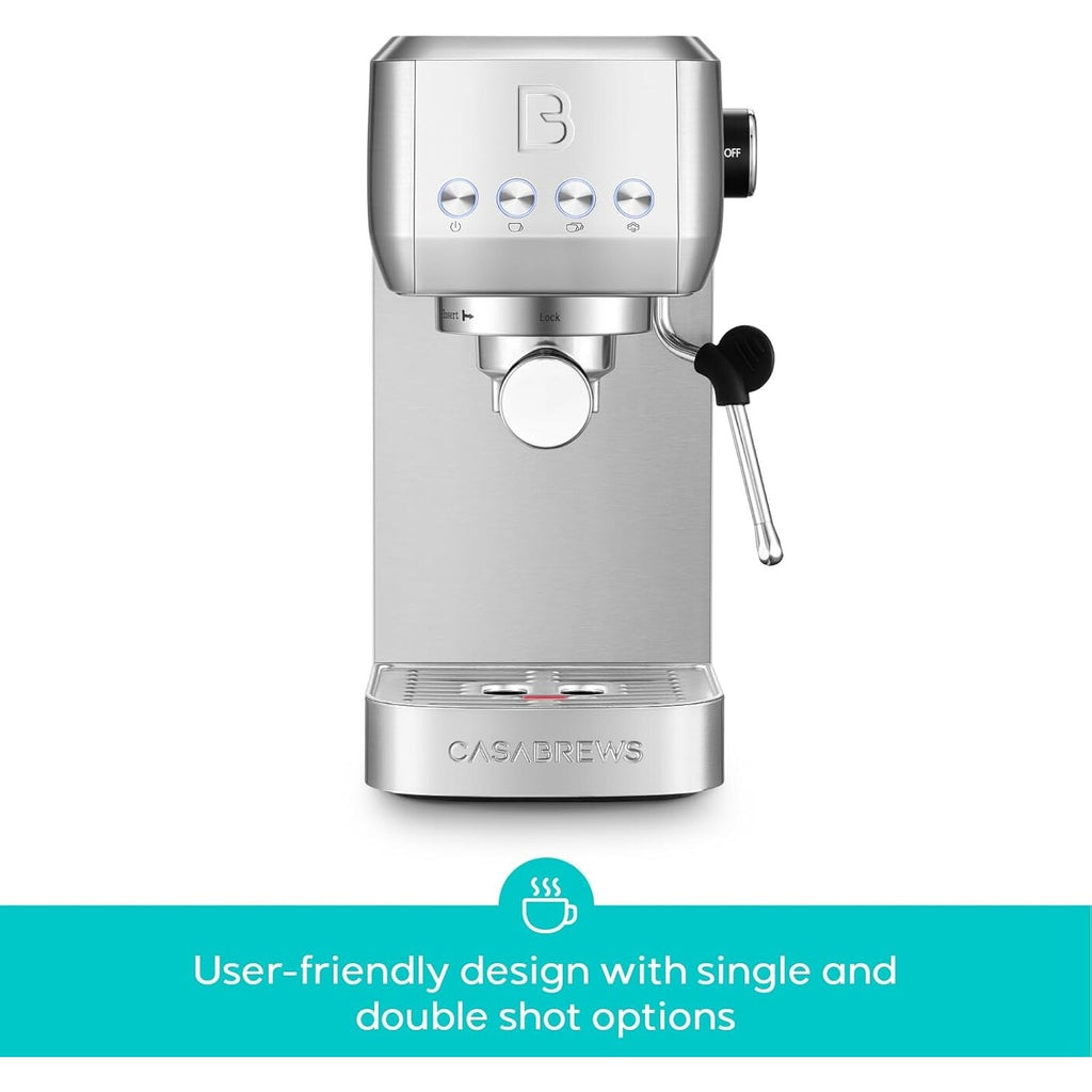 Casabrews 3700E 20-Bar-Profi-Espressomaschine mit Milchaufschäumer - Nicht verfügbar