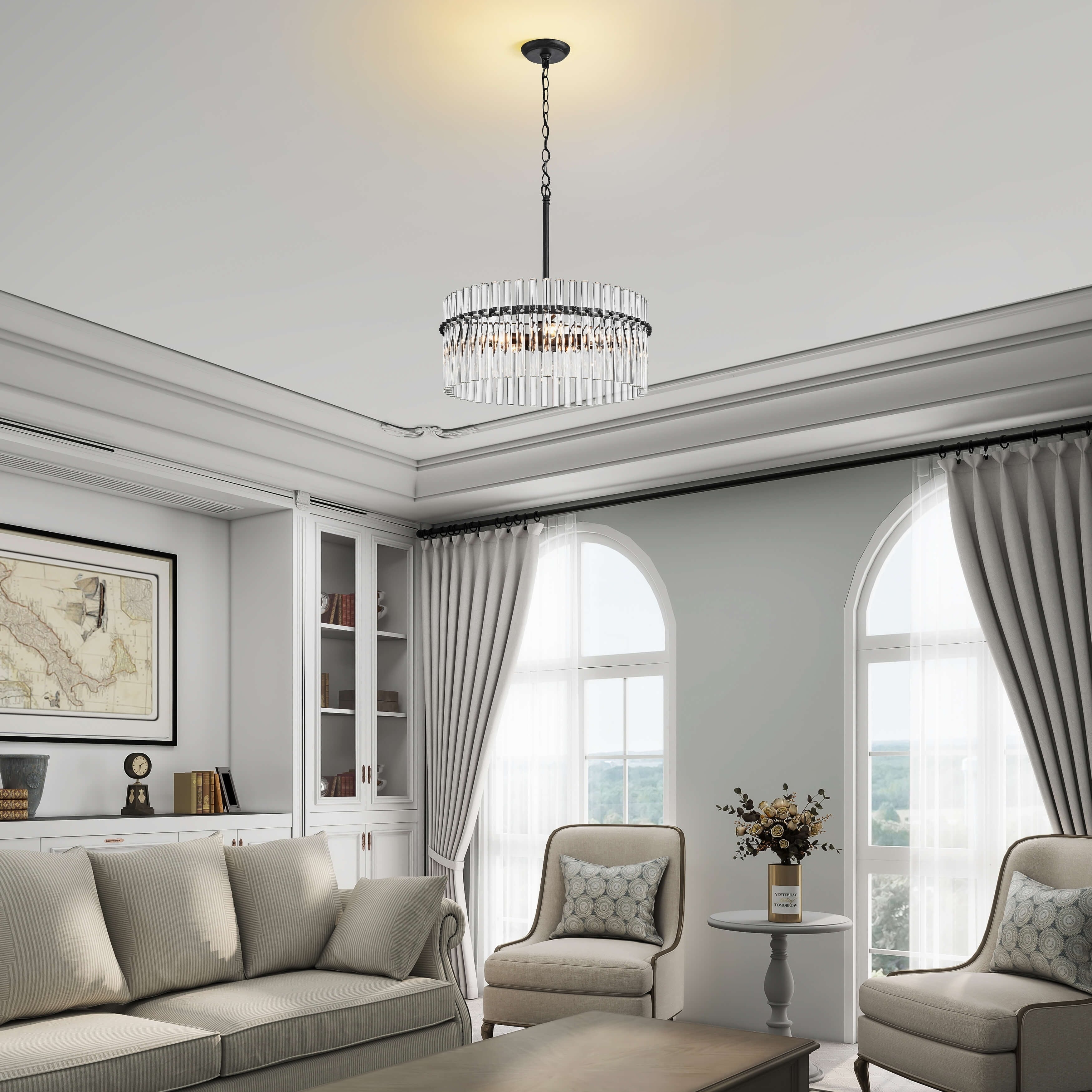 Casandra 5-flammiger Kristalllüster