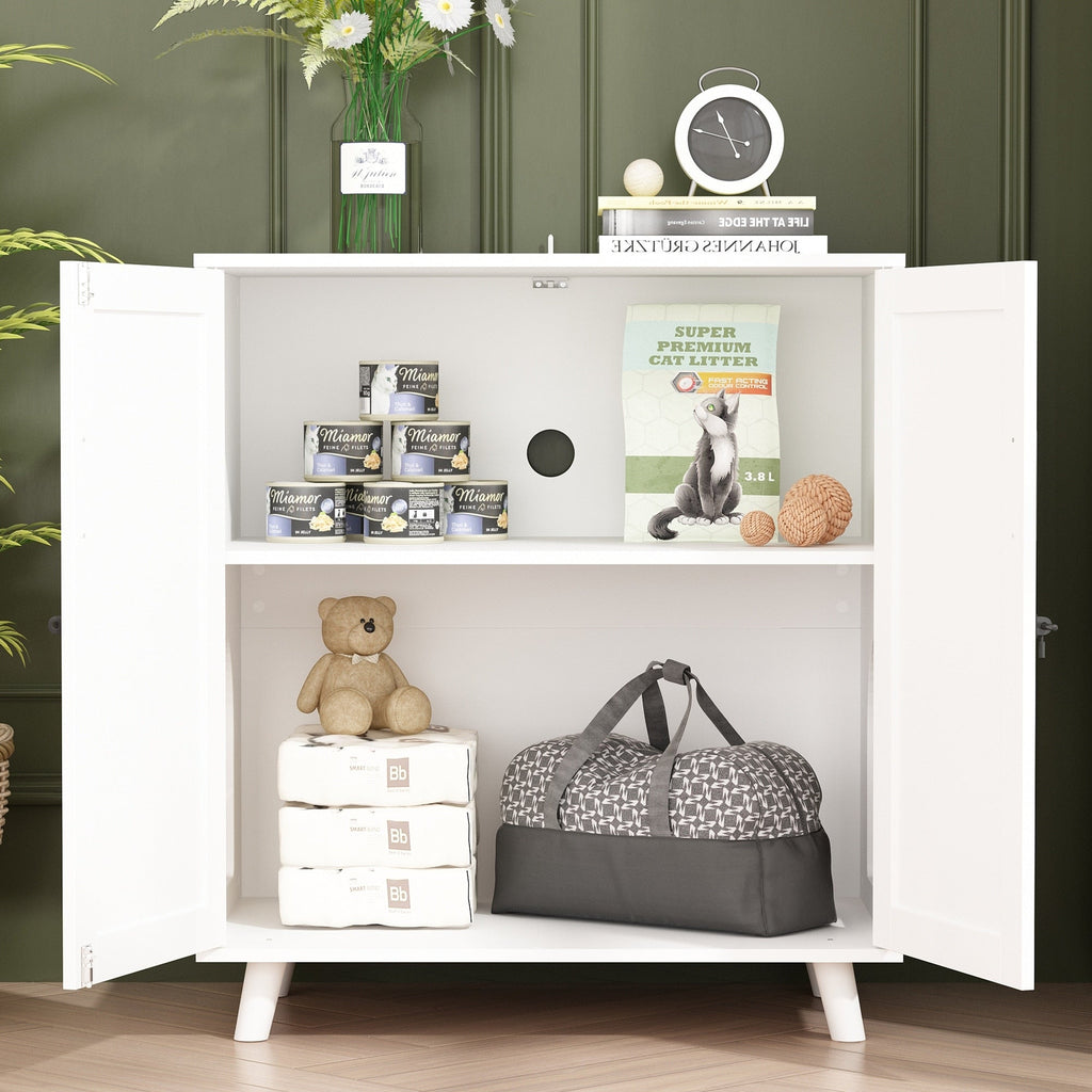 Katzenklo-Gehäuse, Katzenhaus, Beistelltisch, Türschrank, Bücherregal