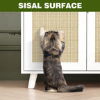 Katzenklo-Gehäuse, Katzenhaus, Beistelltisch, Türschrank, Bücherregal