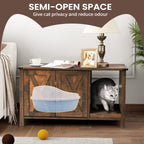 Katzenklo-Umrandung, versteckte Katzentoilettenmöbel aus Holz mit Kratzbaum