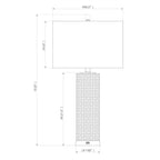 Keramik-USB-Tischlampen-Set