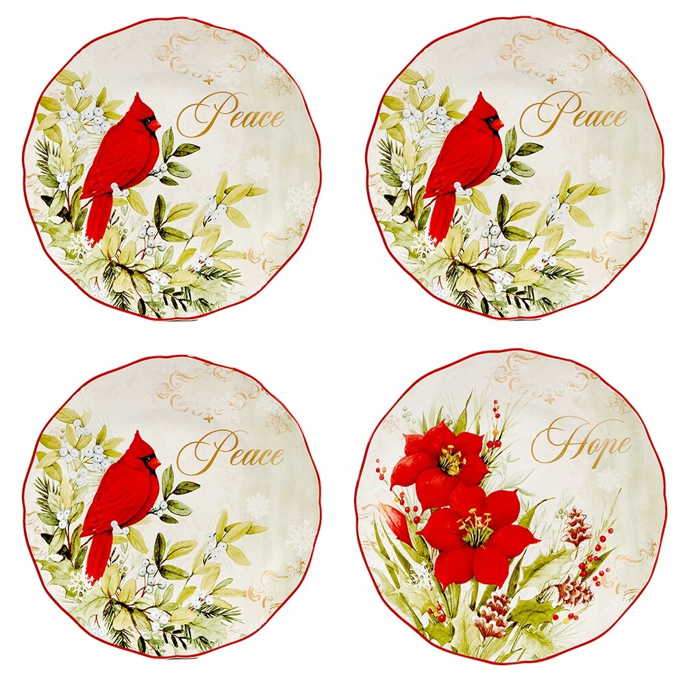 Certified International Winter's Medley 16-teiliges Geschirrset, Service für 4 Personen