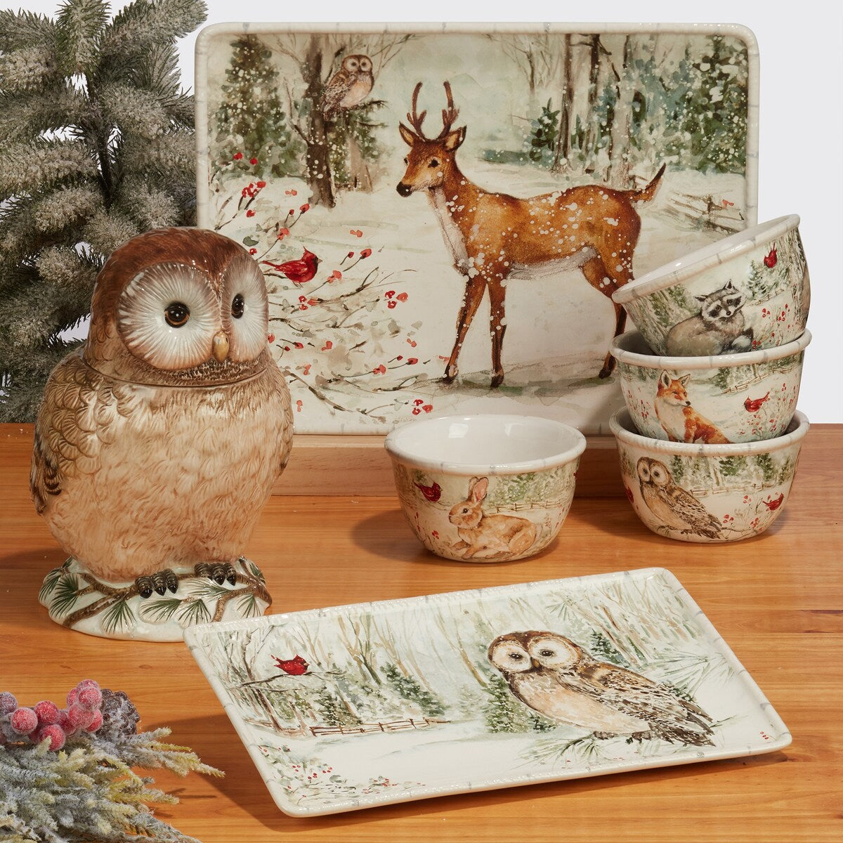 Certified International Winter's Walk 16-teiliges Geschirrset, Service für 4 Personen