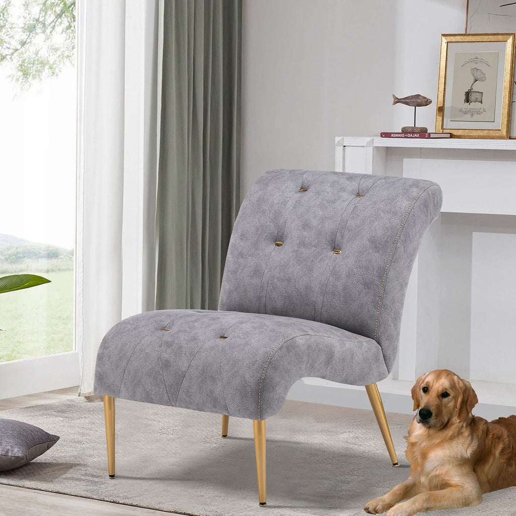 Chaiselongue-Sofa, gepolsterter Akzentstuhl für Schlafzimmer und Wohnzimmer