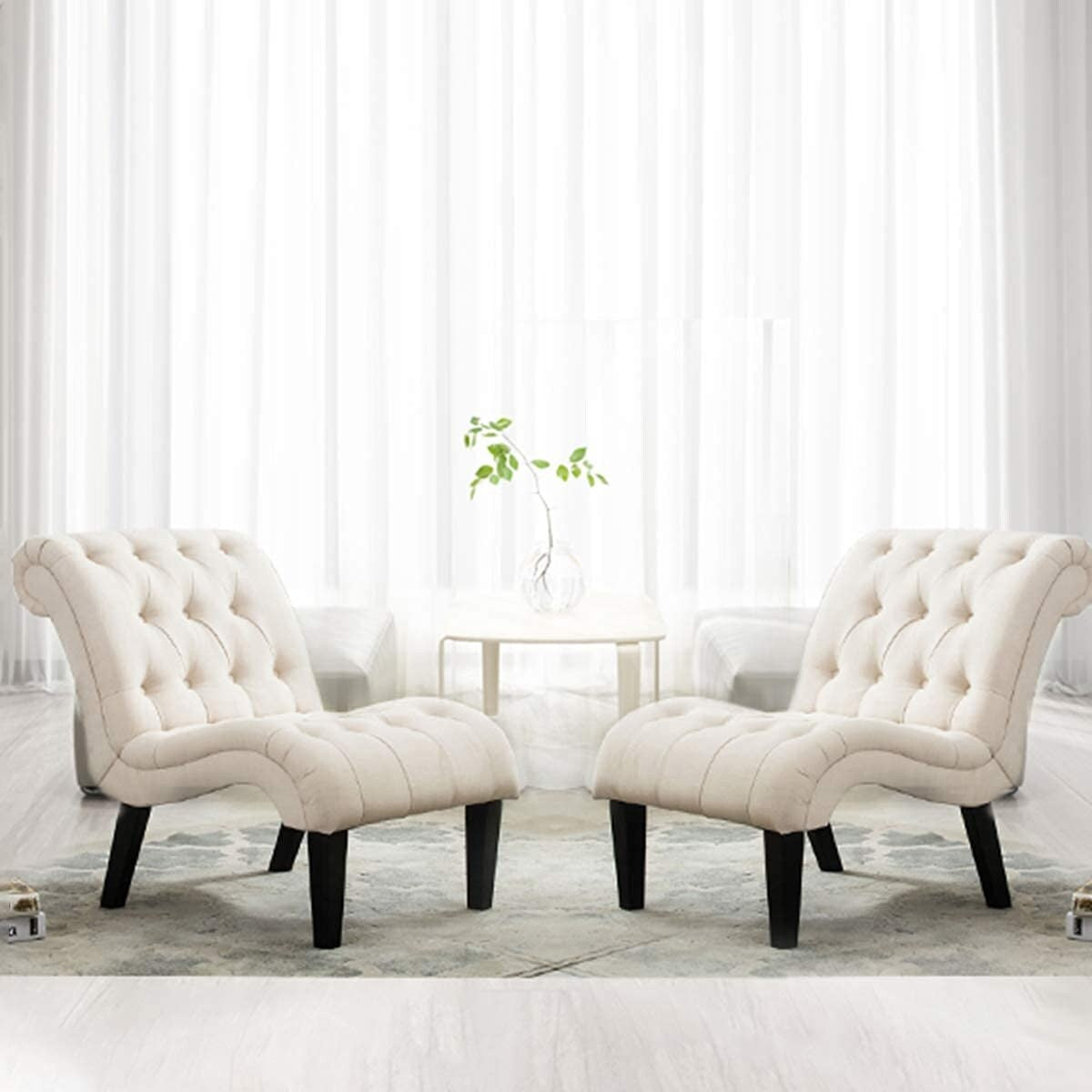 Chaiselongue-Sofa, gepolsterter Akzentstuhl für Schlafzimmer und Wohnzimmer