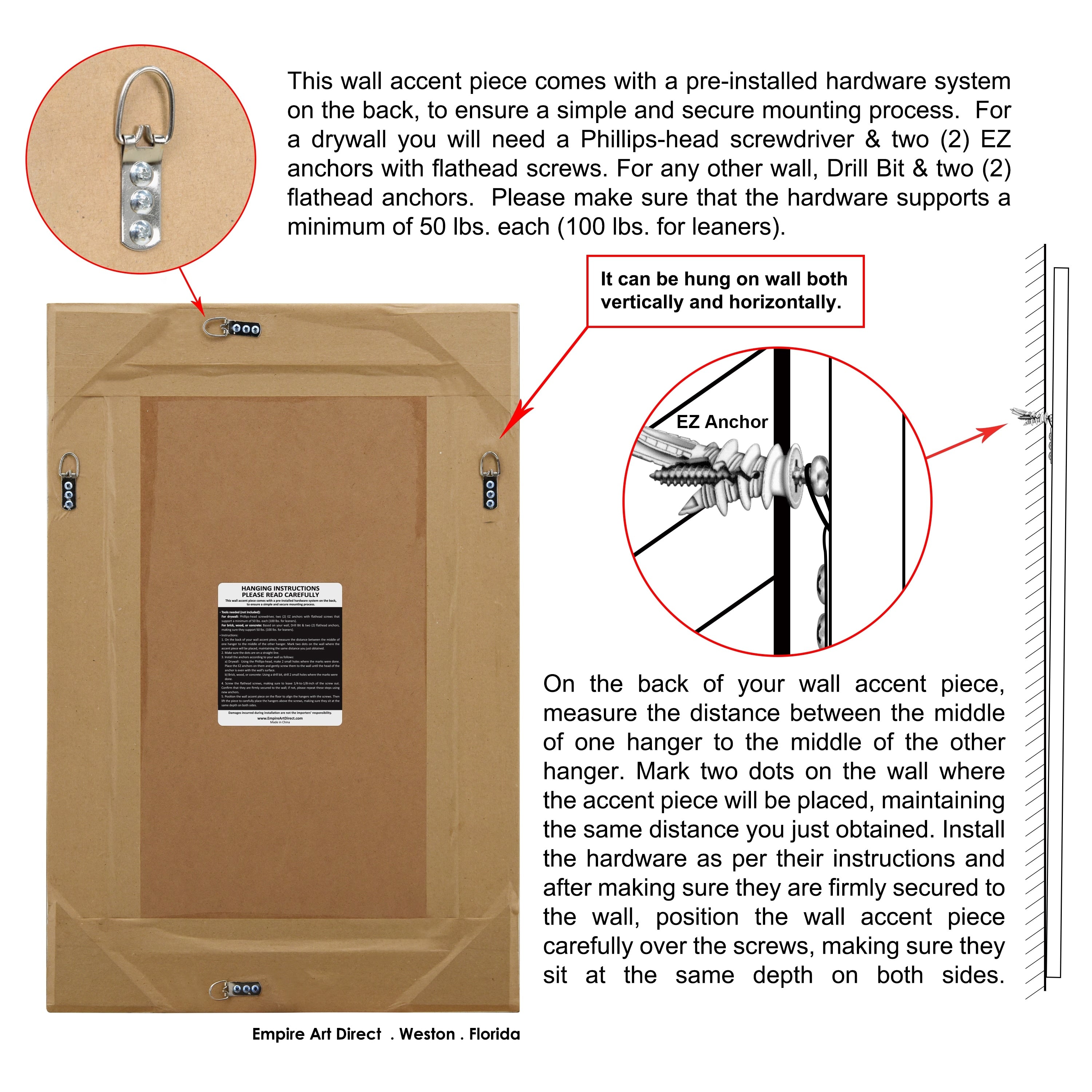 Rechteckiger Wandspiegel mit Champagner-Perlenschliff und Facettenschliff – Klar