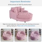 Schlafsofa aus Chenille, gepolstertes Sofa mit gesteppter Rückenlehne und 2 abnehmbaren Kissen für das Wohnzimmer