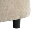 Schlafsofa aus Chenille, gepolstertes Sofa mit gesteppter Rückenlehne und 2 abnehmbaren Kissen für das Wohnzimmer