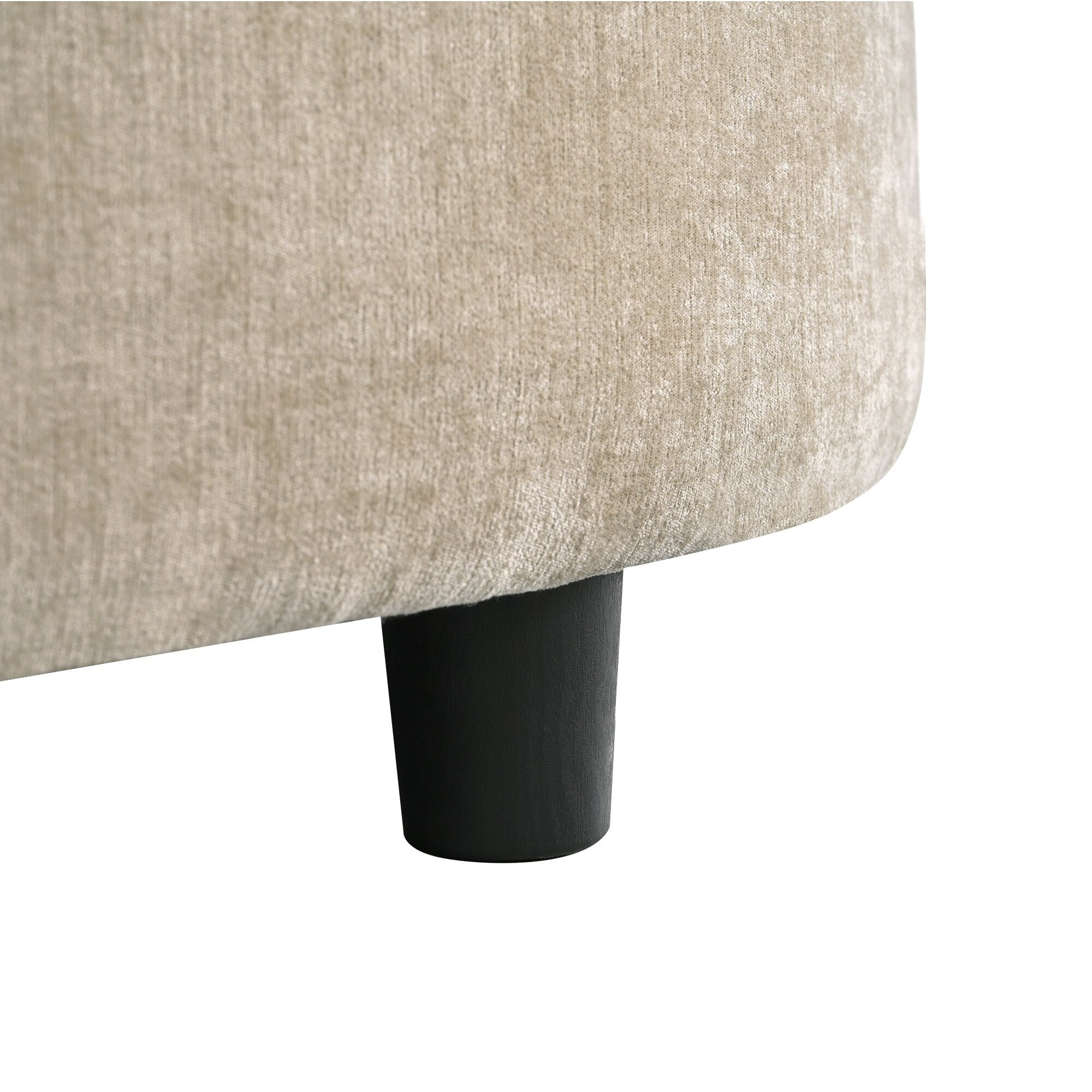 Schlafsofa aus Chenille, gepolstertes Sofa mit gesteppter Rückenlehne und 2 abnehmbaren Kissen für das Wohnzimmer