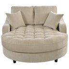 Schlafsofa aus Chenille, gepolstertes Sofa mit gesteppter Rückenlehne und 2 abnehmbaren Kissen für das Wohnzimmer