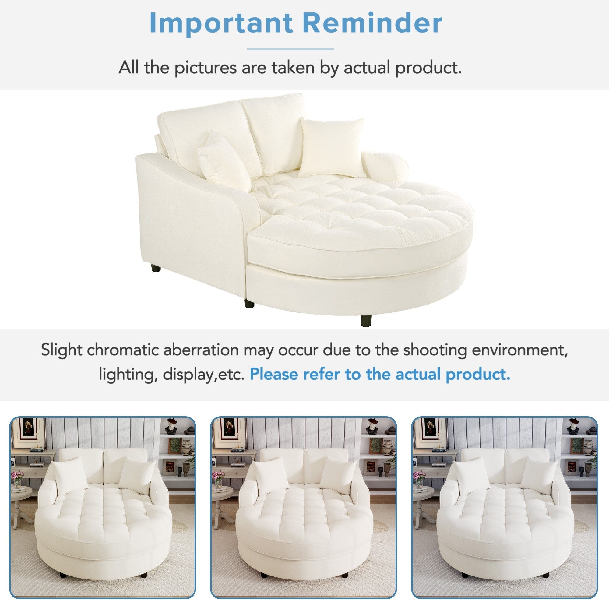 Schlafsofa aus Chenille, gepolstertes Sofa mit gesteppter Rückenlehne und 2 abnehmbaren Kissen für das Wohnzimmer