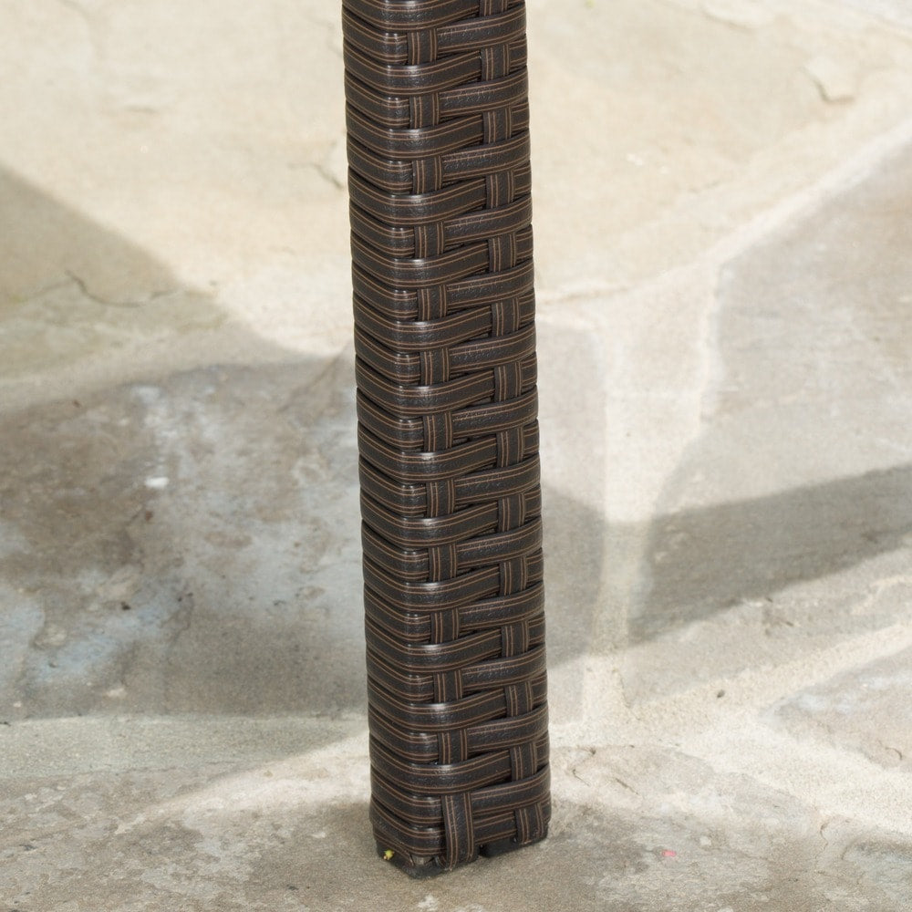 Elba 3-teiliges Bistro-Set aus Korbgeflecht von Christopher Knight Home