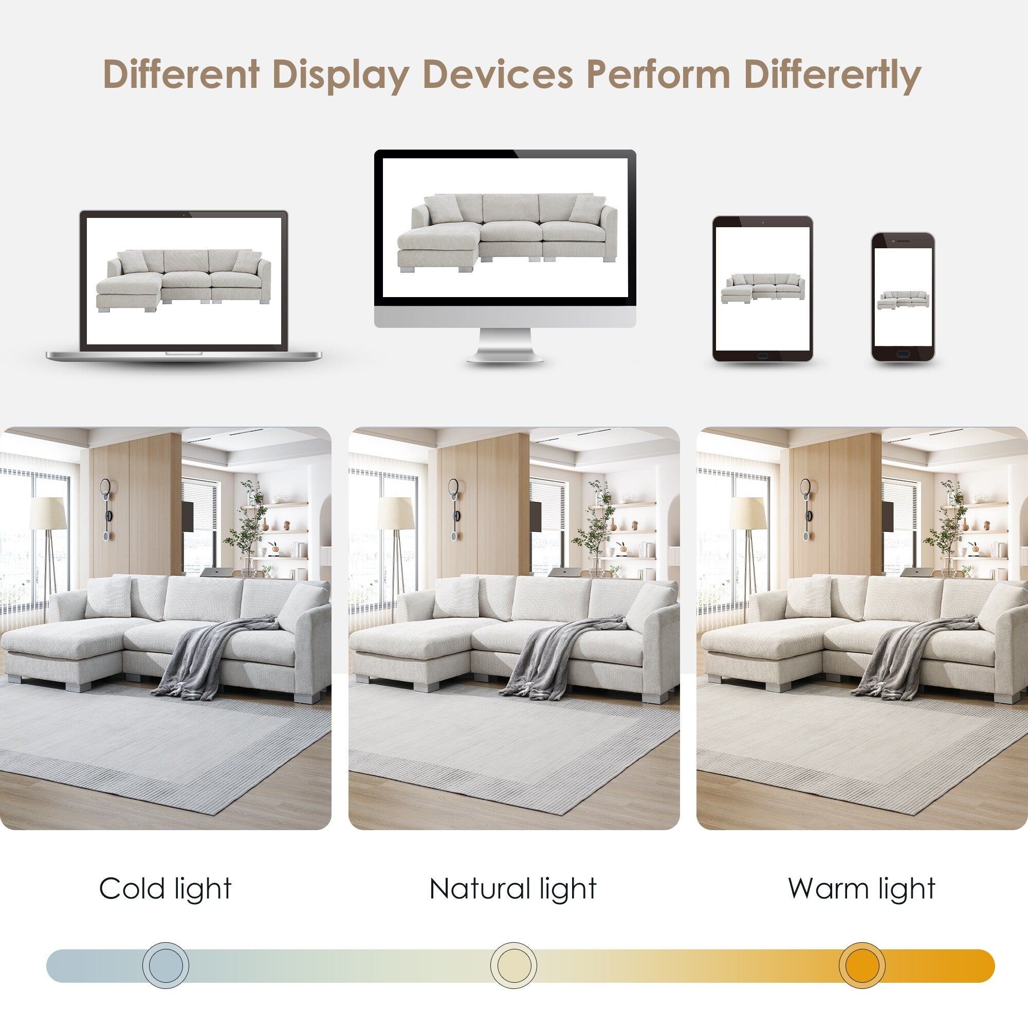 Cloud Ecksofa, L-förmige Luxus-Couchgarnitur mit 2 kostenlosen Kissen, 4-Sitzer Chenille-Innenmöbel mit übergroßer Chaiselongue