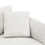 Cloud Ecksofa, L-förmige Luxus-Couchgarnitur mit 2 kostenlosen Kissen, 4-Sitzer Chenille-Innenmöbel mit übergroßer Chaiselongue