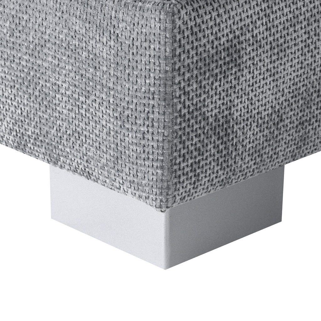 Cloud Ecksofa, L-förmige Luxus-Couchgarnitur mit 2 kostenlosen Kissen, 4-Sitzer Chenille-Innenmöbel mit übergroßer Chaiselongue