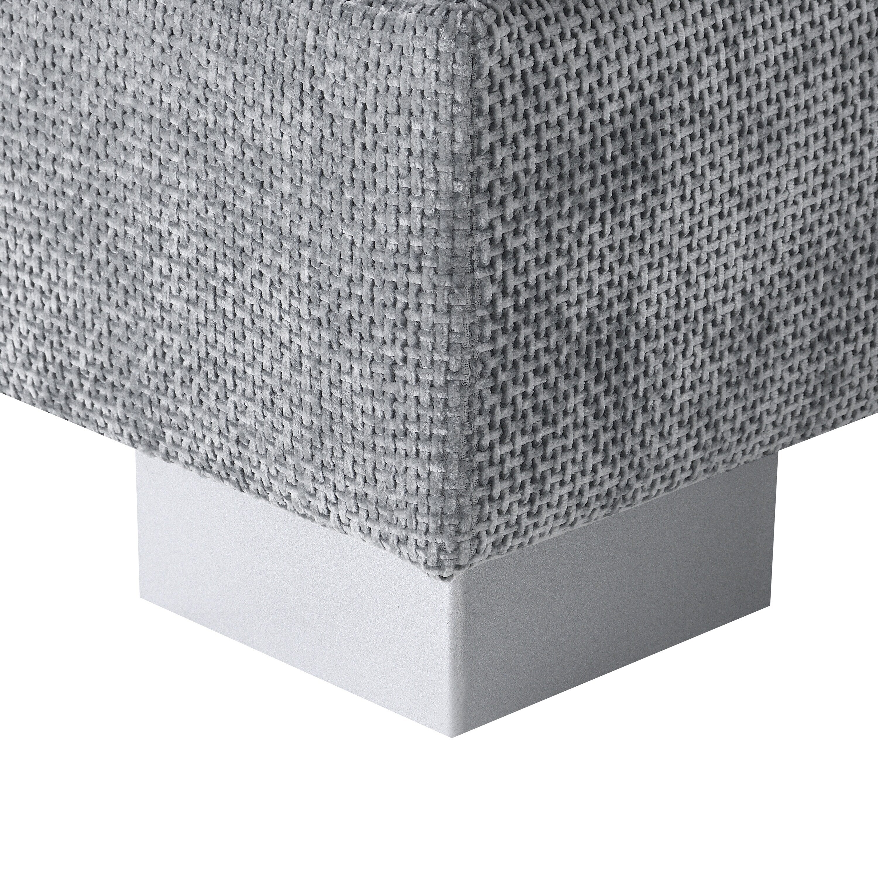 Cloud Ecksofa, L-förmige Luxus-Couchgarnitur mit 2 kostenlosen Kissen, 4-Sitzer Chenille-Innenmöbel mit übergroßer Chaiselongue