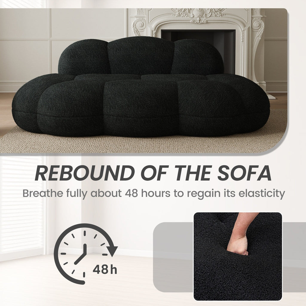 Wolkenförmige Sofas fürs Wohnzimmer, modernes, bequemes, komprimierbares Sofa, wolkenförmiges Freizeitsofa fürs Schlafzimmer, Wohnung