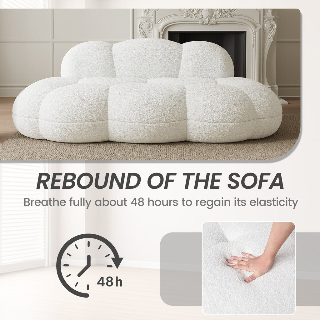 Wolkenförmige Sofas fürs Wohnzimmer, modernes, bequemes, komprimierbares Sofa, wolkenförmiges Freizeitsofa fürs Schlafzimmer, Wohnung