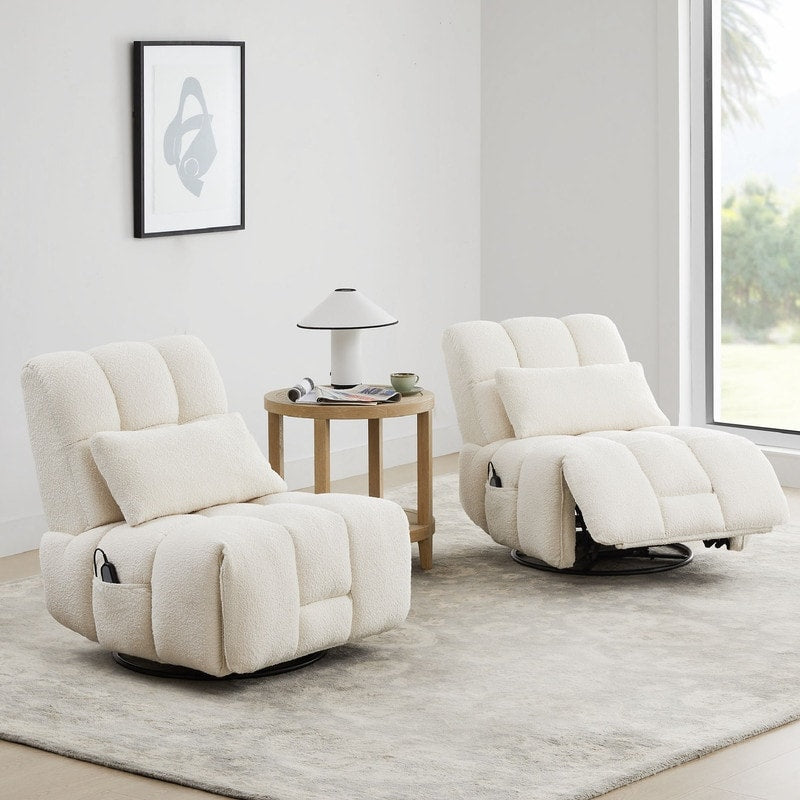 Cole elektrisch verstellbarer Drehsessel mit Lendenwirbelstütze