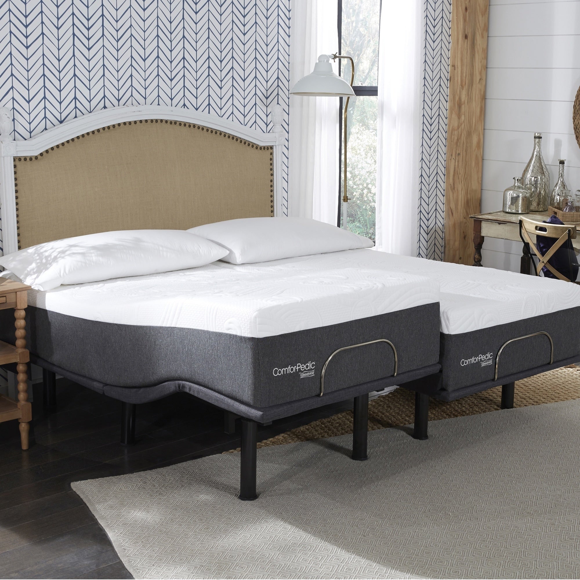 ComforPedic von BeautyRest 14-Zoll-Matratze und verstellbares Bettset
