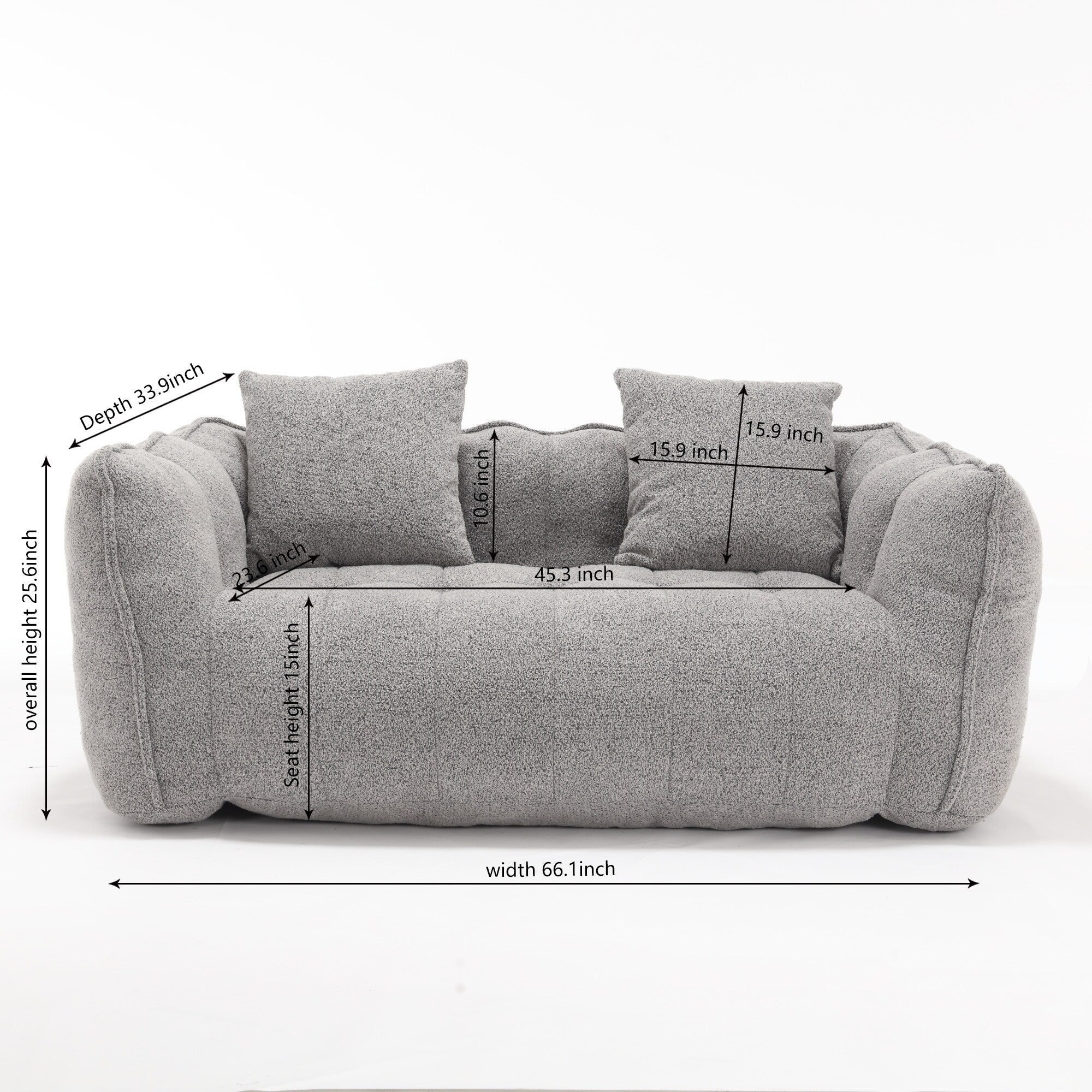 Bequemes quadratisches Relaxsofa