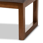 Moderne, stoffbezogene Polsterbank von Baxton Studio