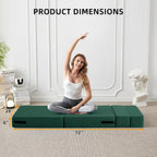 Verwandelbares Klappsofa – Moderner Leinen-Schlafsessel mit Kissen und Klappmatratze für Wohnzimmer/Studentenwohnheim/Gästezimmer