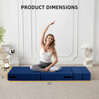 Verwandelbares Klappsofa – Moderner Leinen-Schlafsessel mit Kissen und Klappmatratze für Wohnzimmer/Studentenwohnheim/Gästezimmer