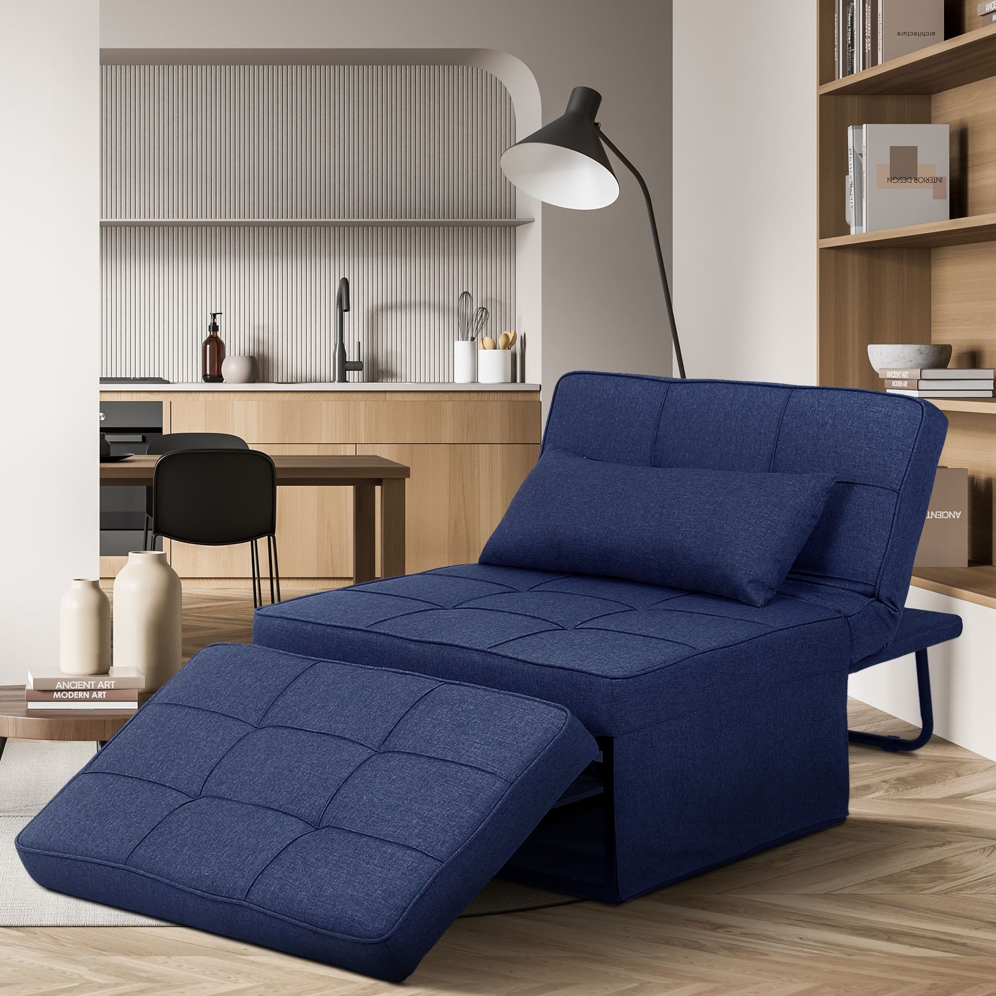 Verwandelbares Schlafsofa, Schlafsessel, Klapphocker, Relaxsessel für das Wohnzimmer