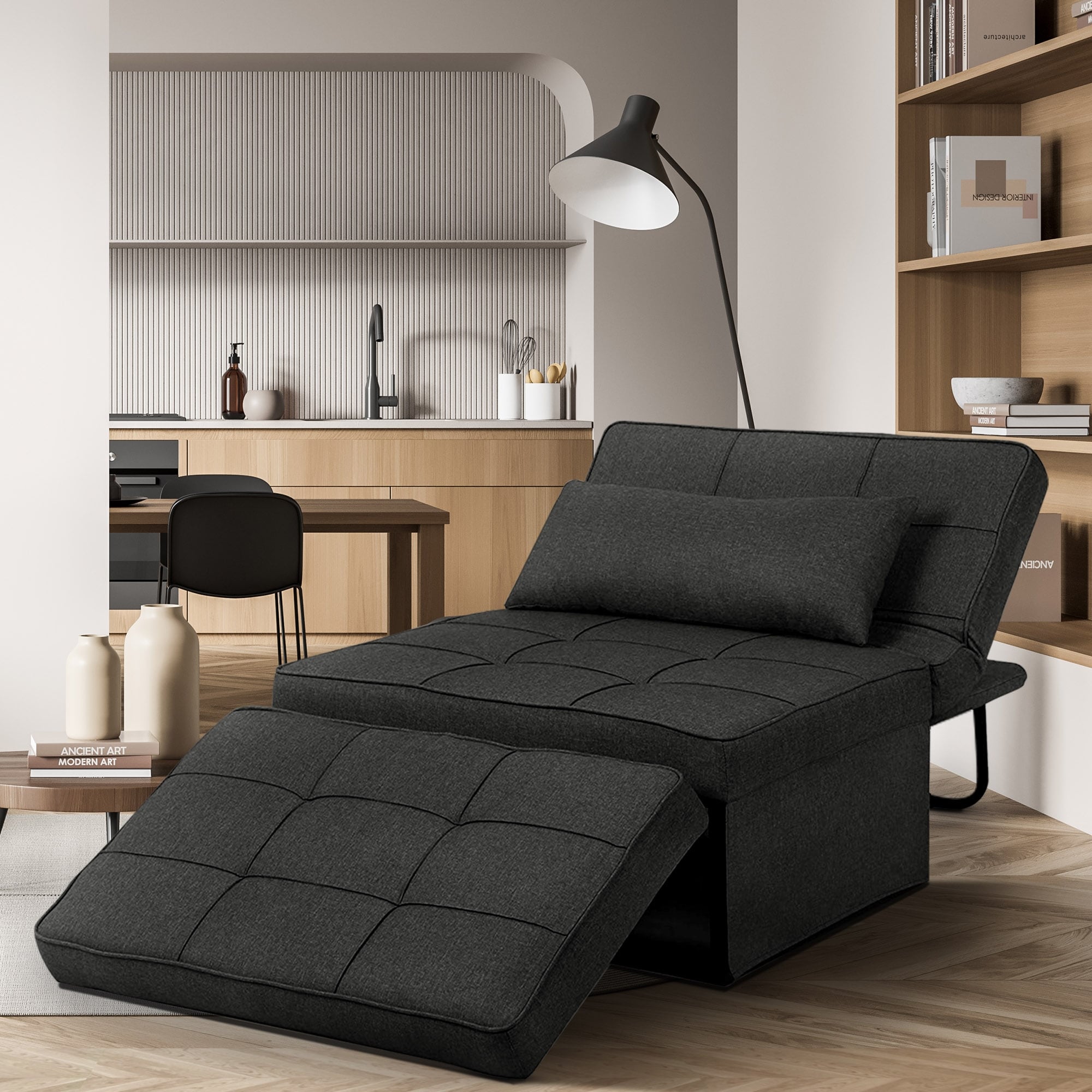 Verwandelbares Schlafsofa, Schlafsessel, Klapphocker, Relaxsessel für das Wohnzimmer