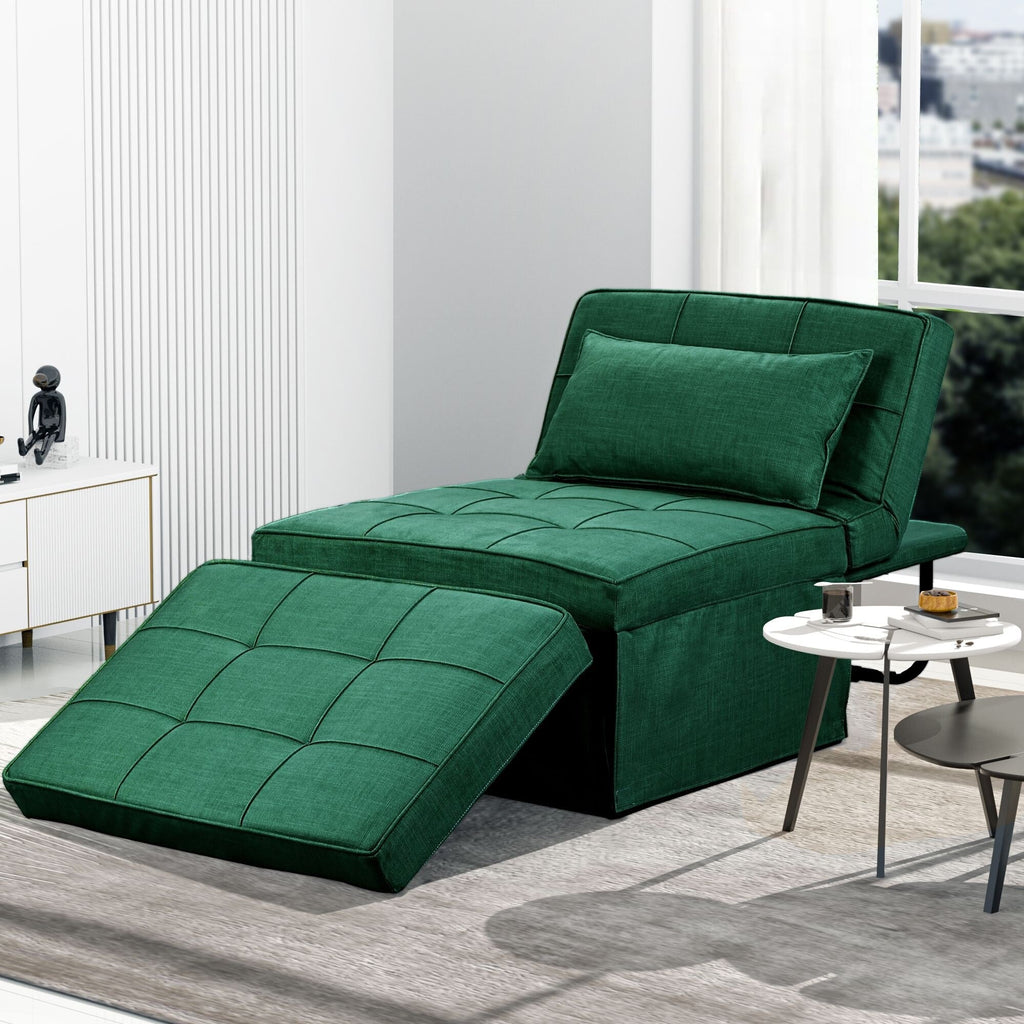 Verwandelbares Schlafsofa, Schlafsessel, Klapphocker, Relaxsessel für das Wohnzimmer