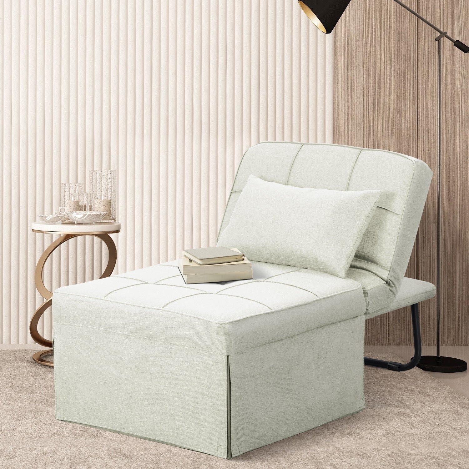 Verwandelbares Schlafsofa, Schlafsessel, Klapphocker, Relaxsessel für das Wohnzimmer