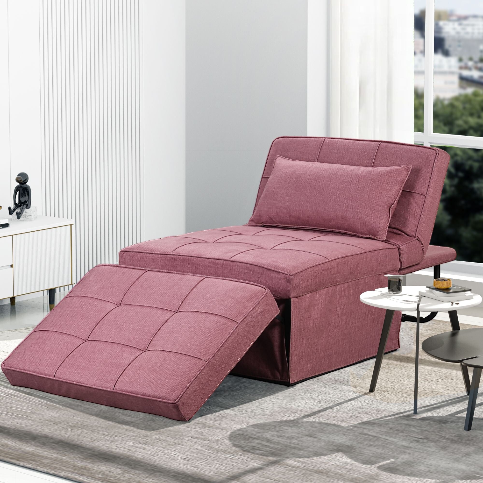 Verwandelbares Schlafsofa, Schlafsessel, Klapphocker, Relaxsessel für das Wohnzimmer