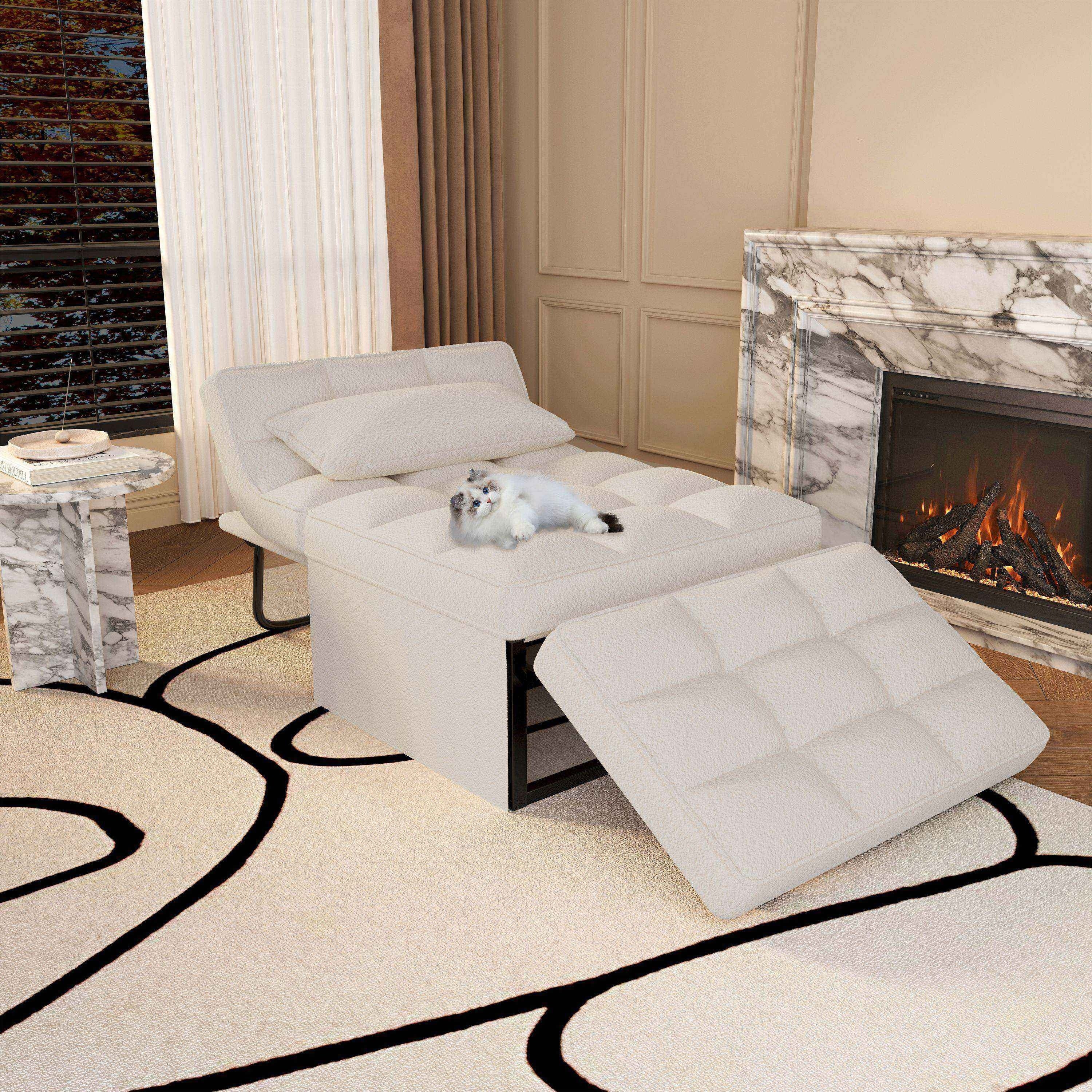 Verwandelbares Schlafsofa, Schlafsessel, Klapphocker, Relaxsessel für das Wohnzimmer