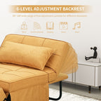 Verwandelbares Schlafsofa, Schlafsessel, Klapphocker, Relaxsessel für das Wohnzimmer