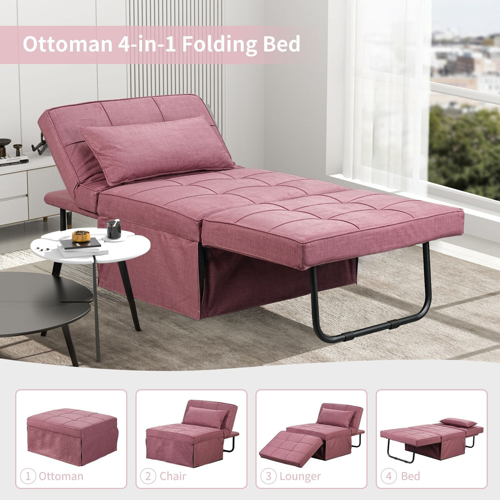 Verwandelbares Schlafsofa, Schlafsessel, Klapphocker, Relaxsessel für das Wohnzimmer