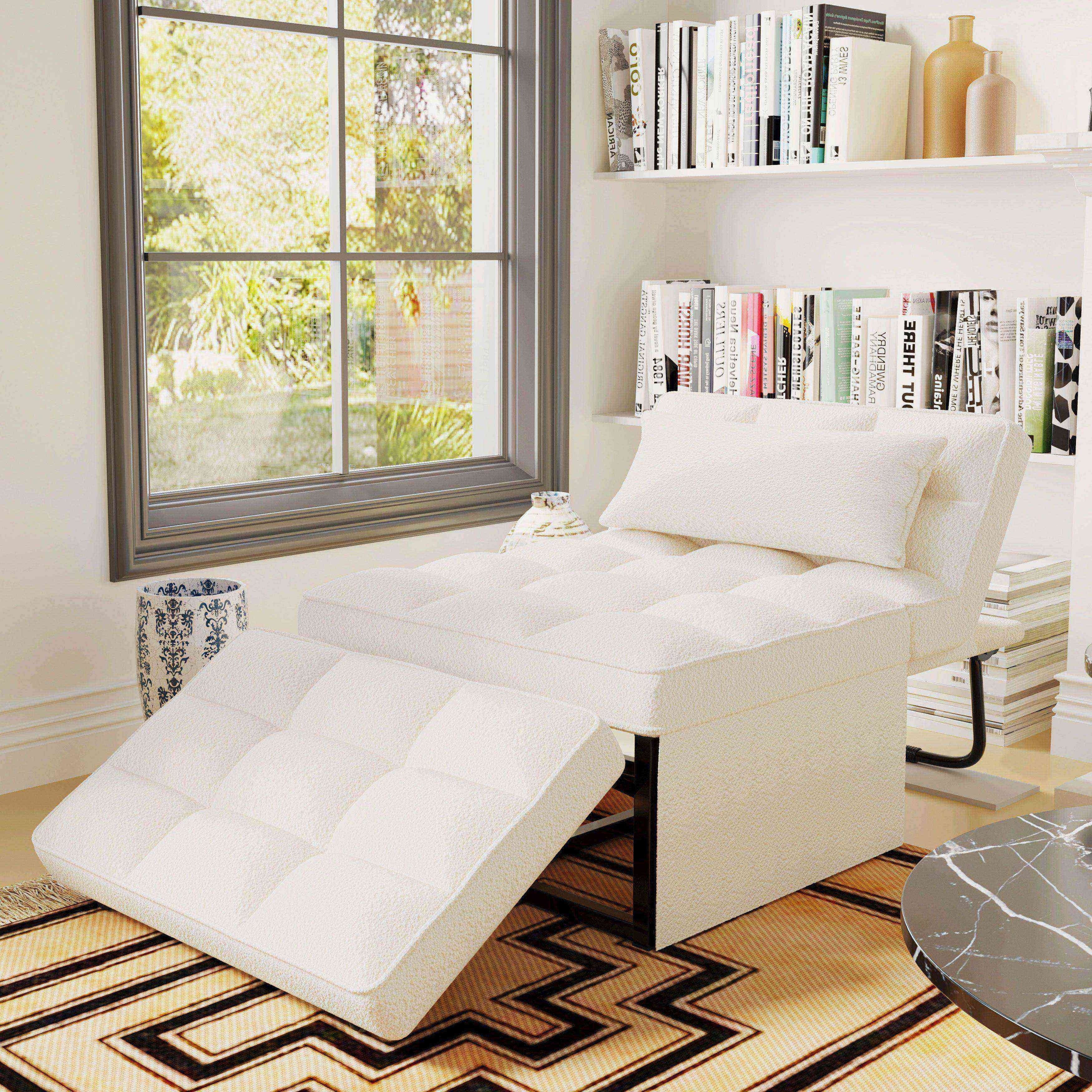 Verwandelbares Schlafsofa, Schlafsessel, Klapphocker, Relaxsessel für das Wohnzimmer