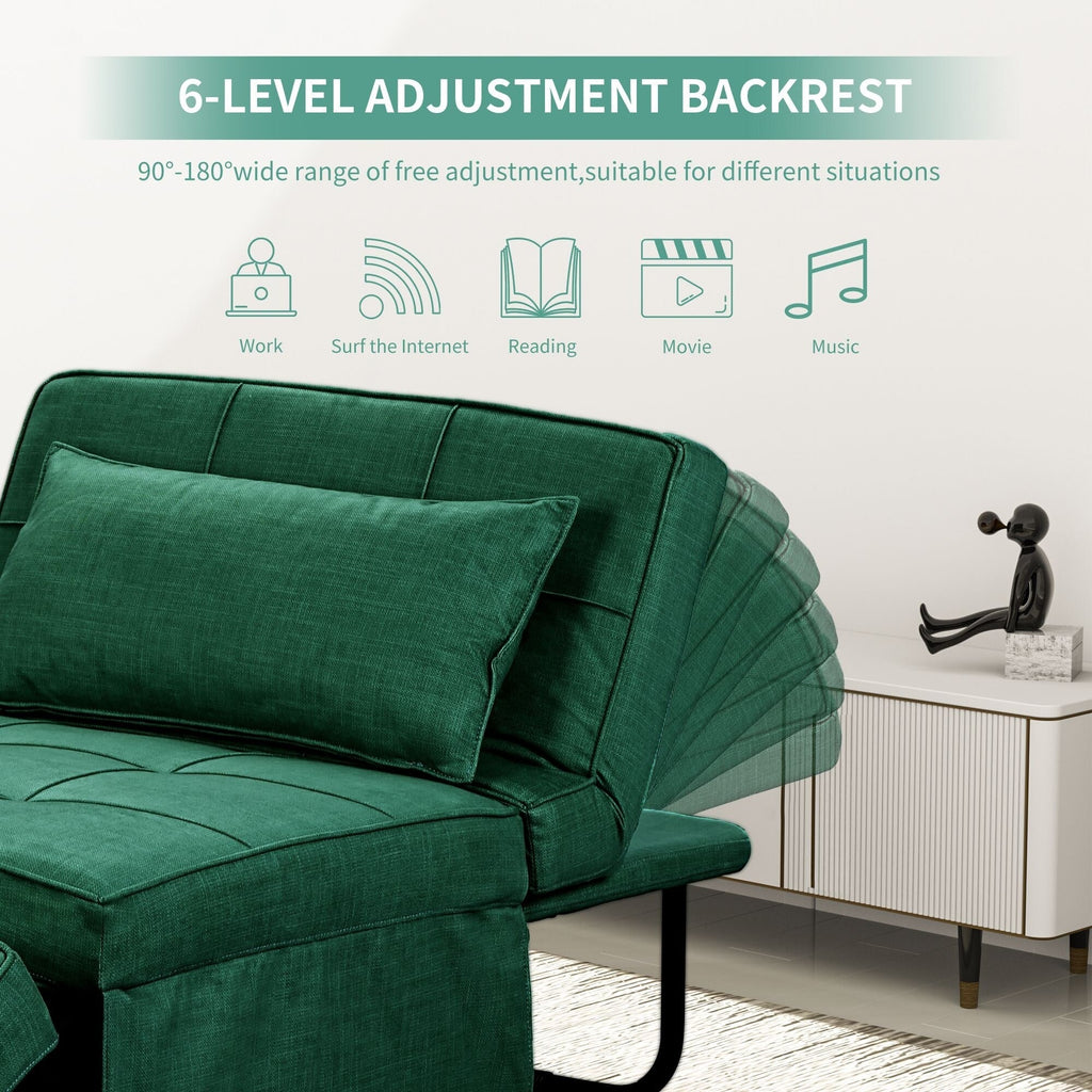 Verwandelbares Schlafsofa, Schlafsessel, Klapphocker, Relaxsessel für das Wohnzimmer