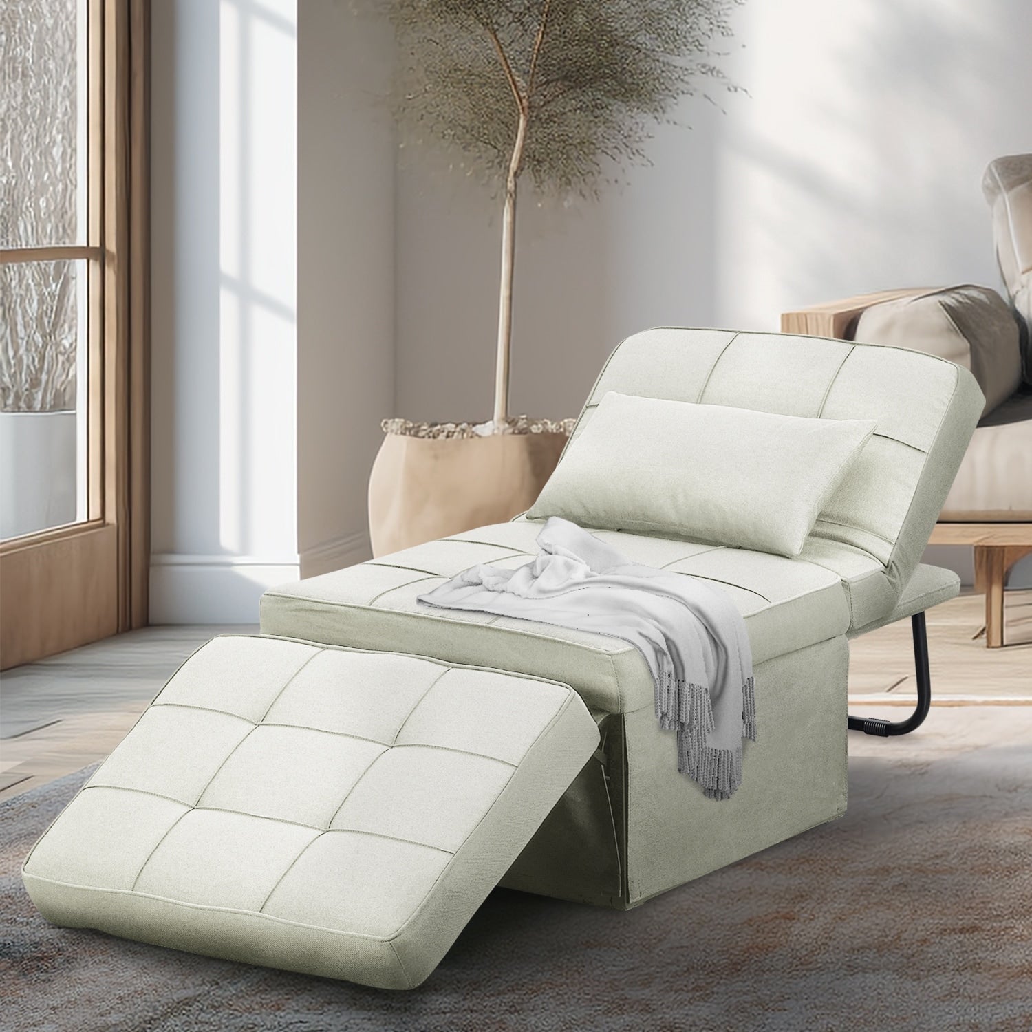 Verwandelbares Schlafsofa, Schlafsessel, Klapphocker, Relaxsessel für das Wohnzimmer