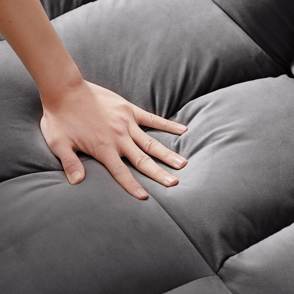 Schlafsofa mit verstellbarer Rückenlehne und Rollen