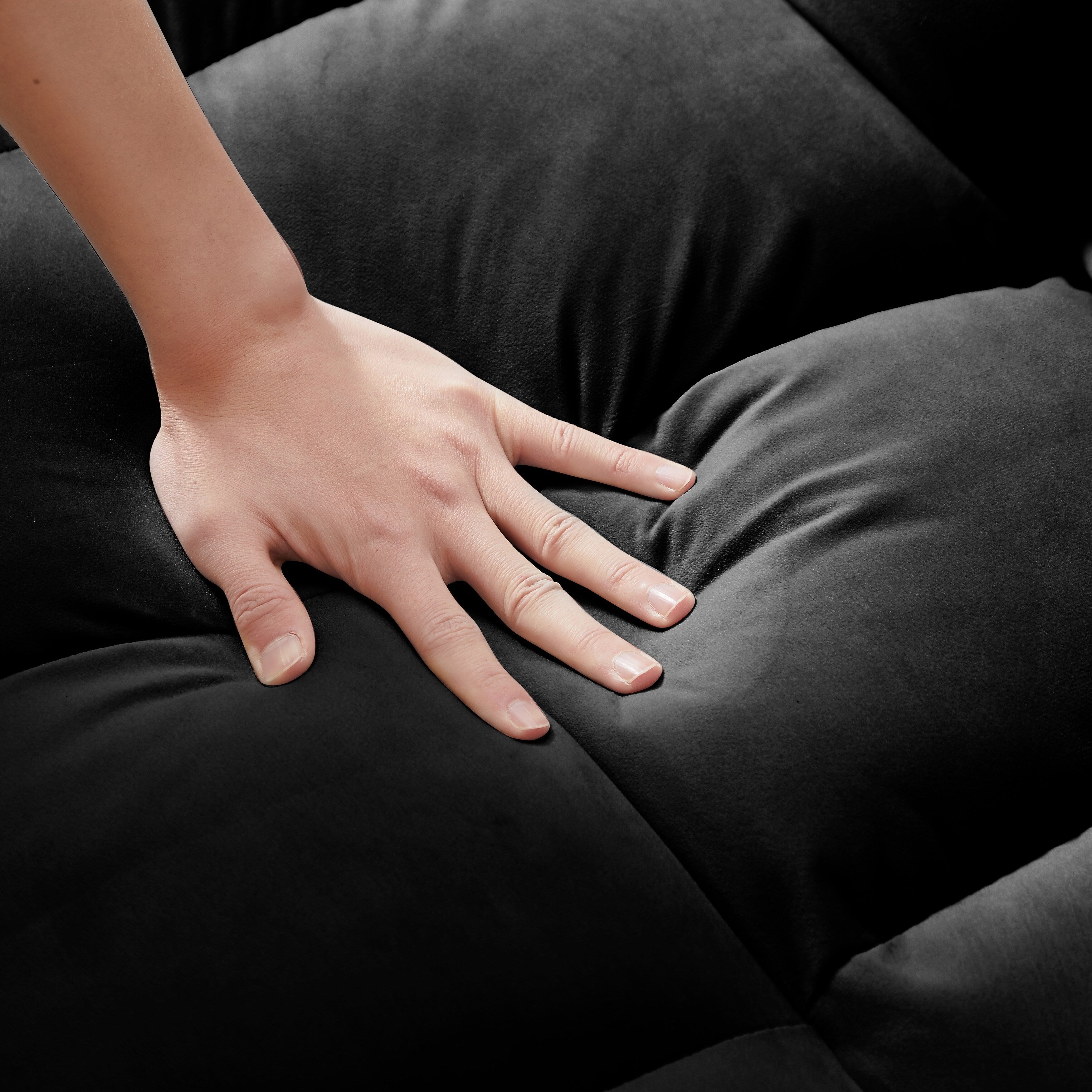 Schlafsofa mit verstellbarer Rückenlehne und Rollen