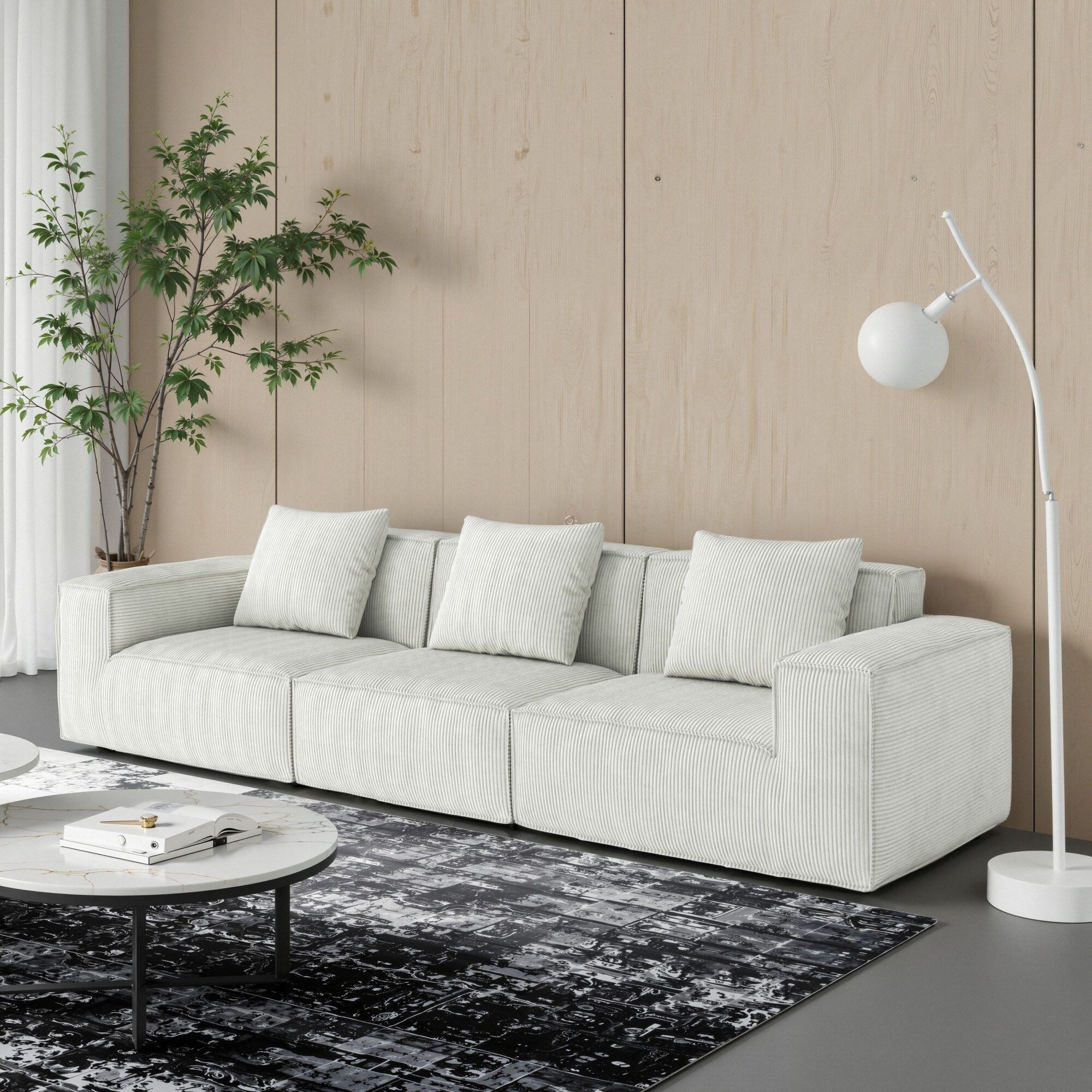 Verwandelbares Tofu-Block-Sofa, Bodenschlafsofa