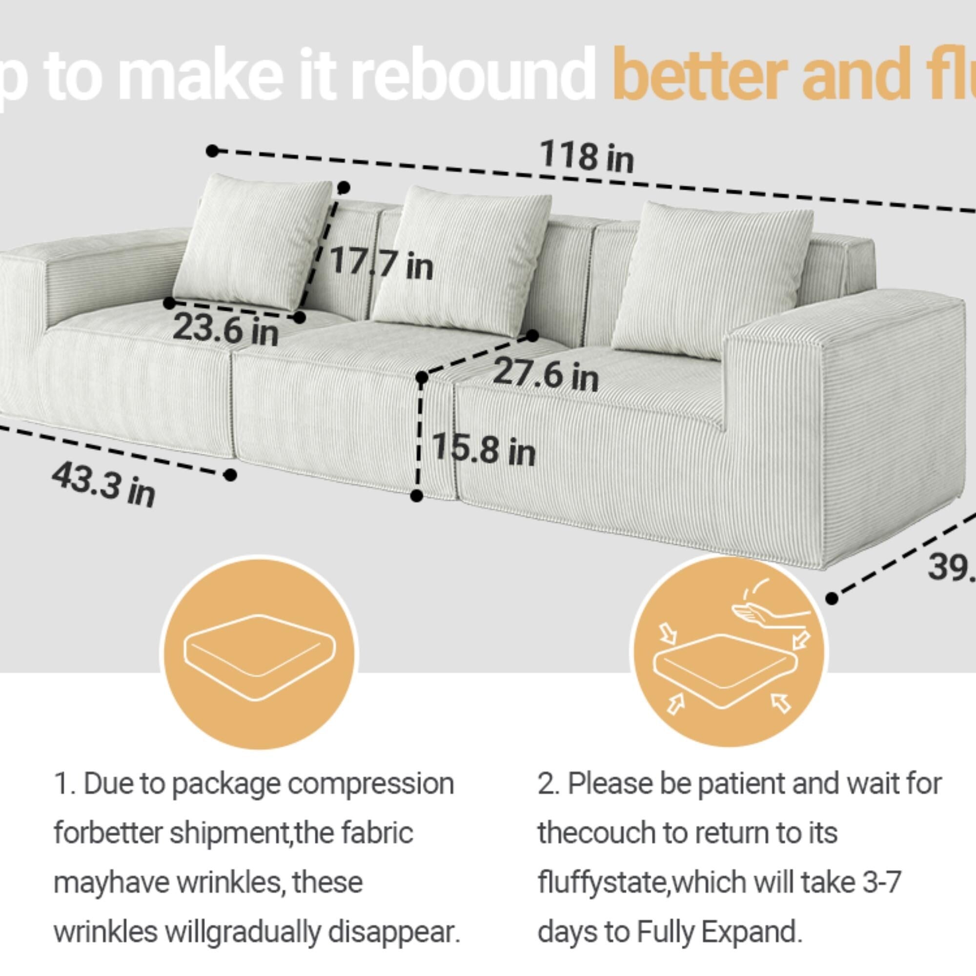 Verwandelbares Tofu-Block-Sofa, Bodenschlafsofa