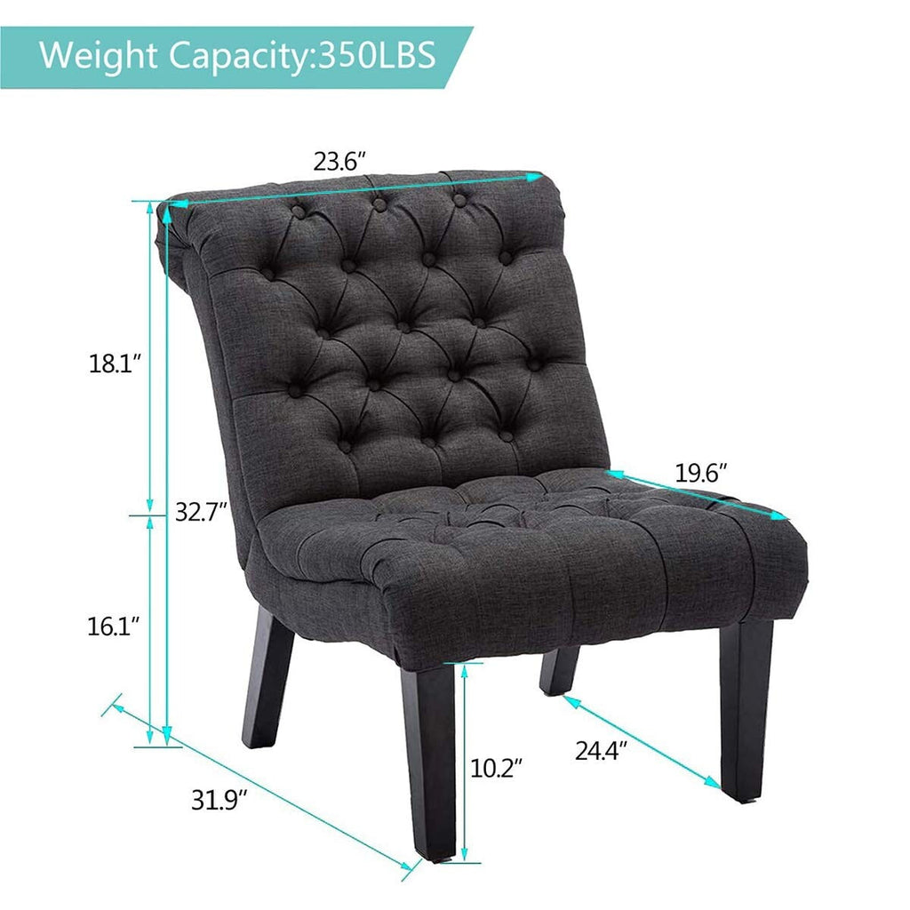 Chaiselongue-Sofa, gepolsterter Akzentstuhl für Schlafzimmer und Wohnzimmer