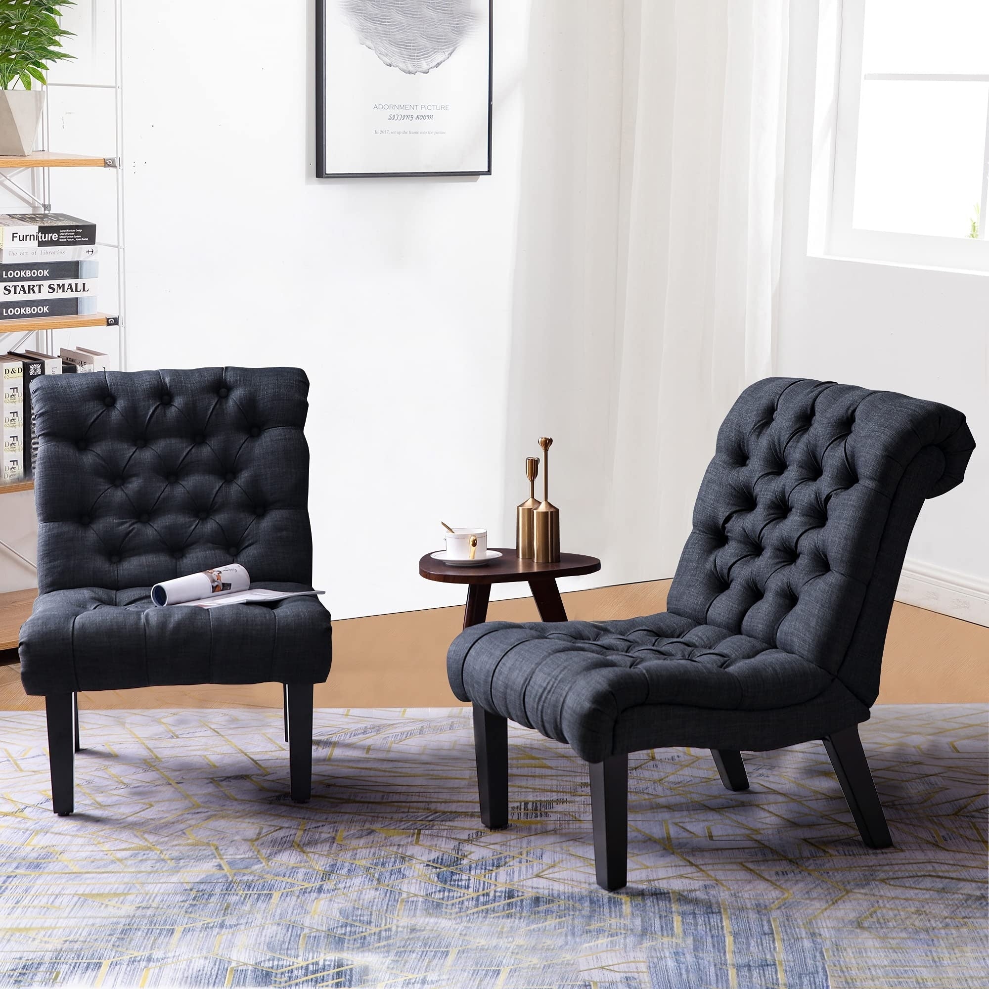 Chaiselongue-Sofa, gepolsterter Akzentstuhl für Schlafzimmer und Wohnzimmer