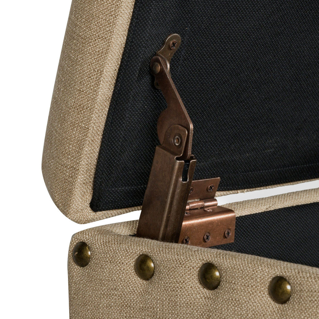 Copper Grove Muscari Polsterbank mit Aufbewahrungsmöglichkeit und Ziernägeln